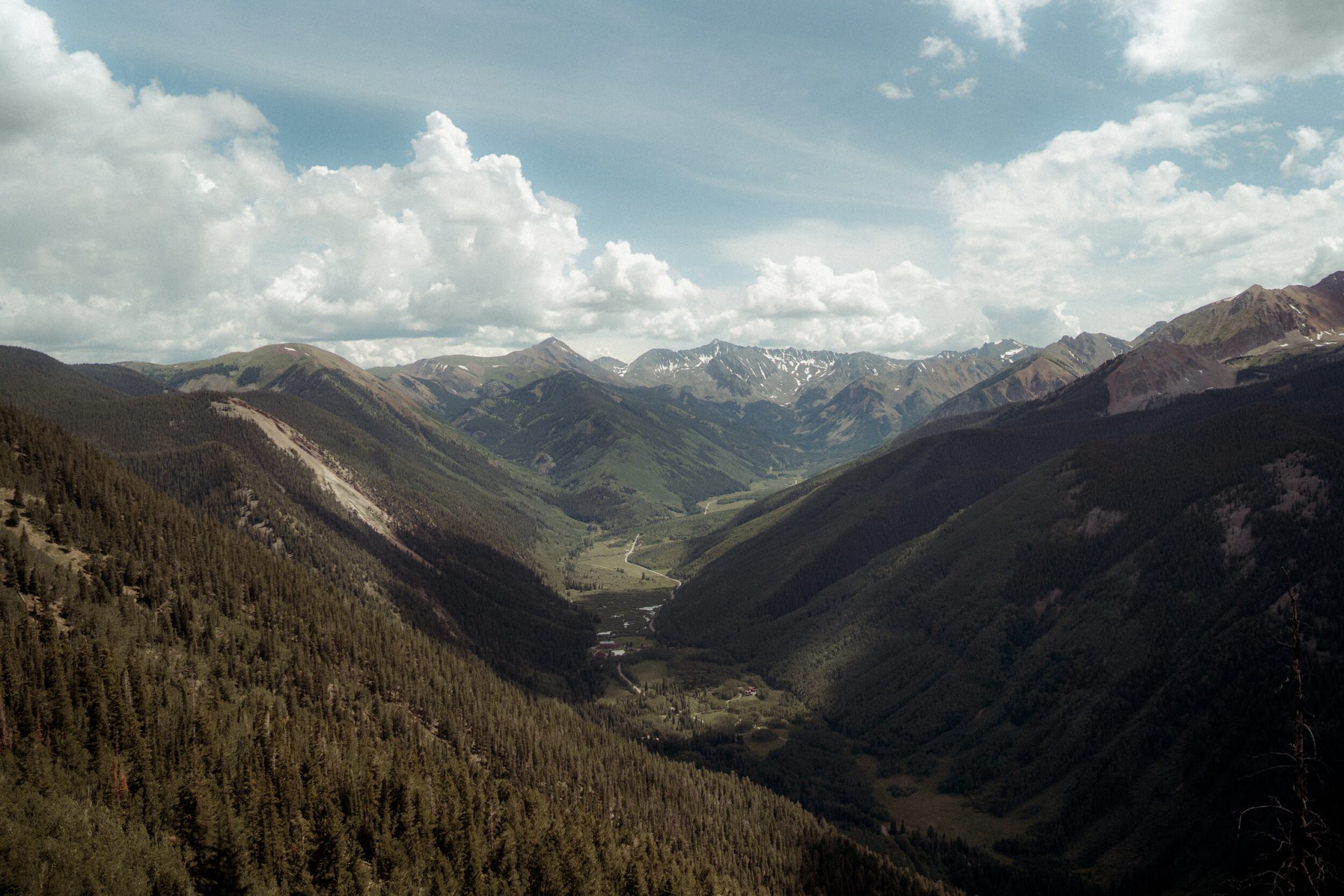 Views from the Aspen Smith Cabin wedding venue across the Roaring Fork Valley, Colorado